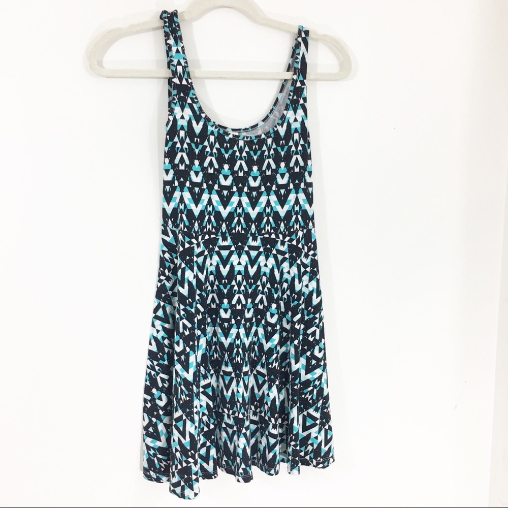 Aeropostale Mini Dress /Blue & White